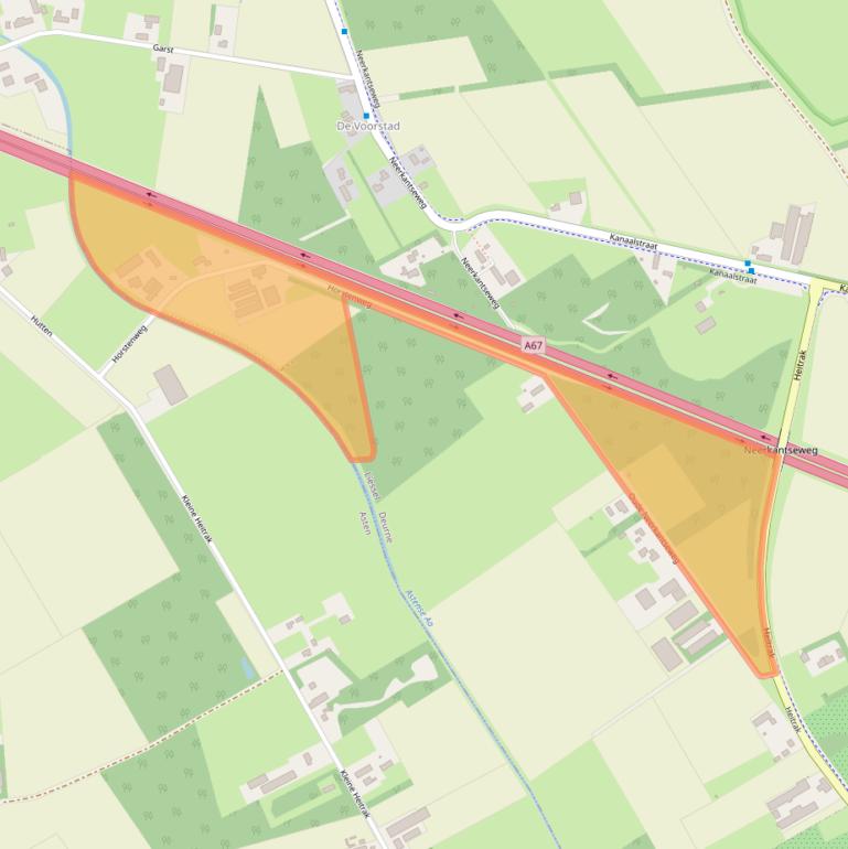 Kaart van postcodegebied 5757SB.