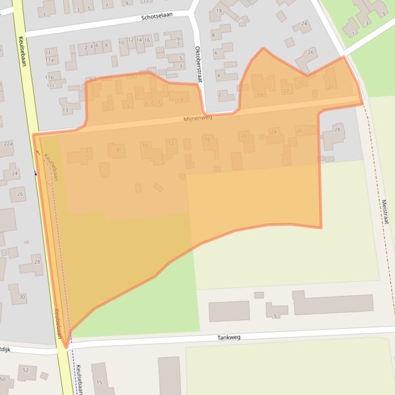 Kaart van postcodegebied 5758AD.