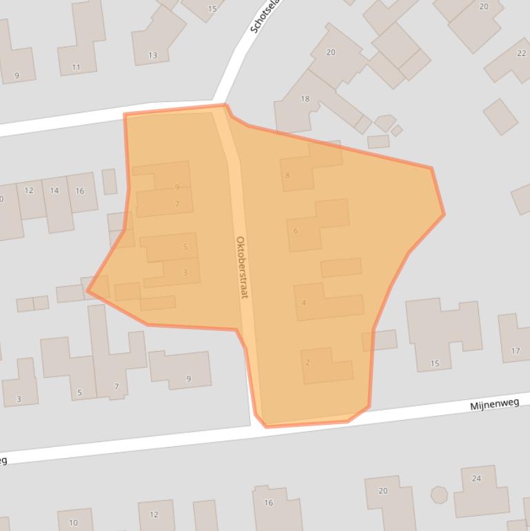 Kaart van postcodegebied 5758AE.