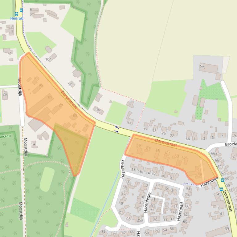 Kaart van postcodegebied 5758AP.