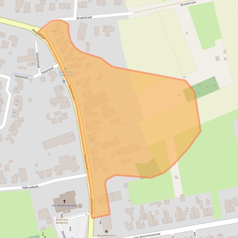 Kaart van postcodegebied 5758AS.