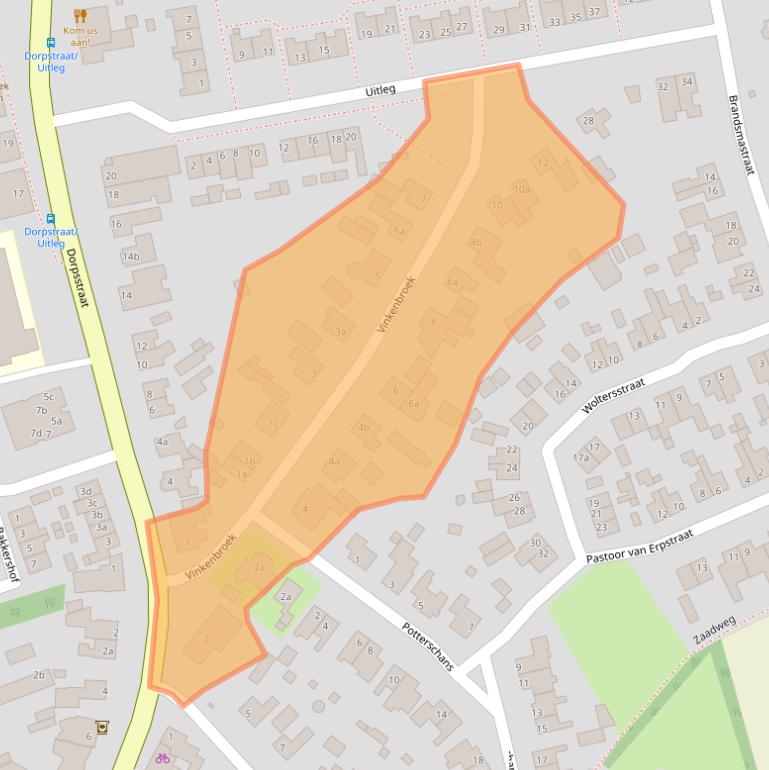 Kaart van postcodegebied 5758AV.