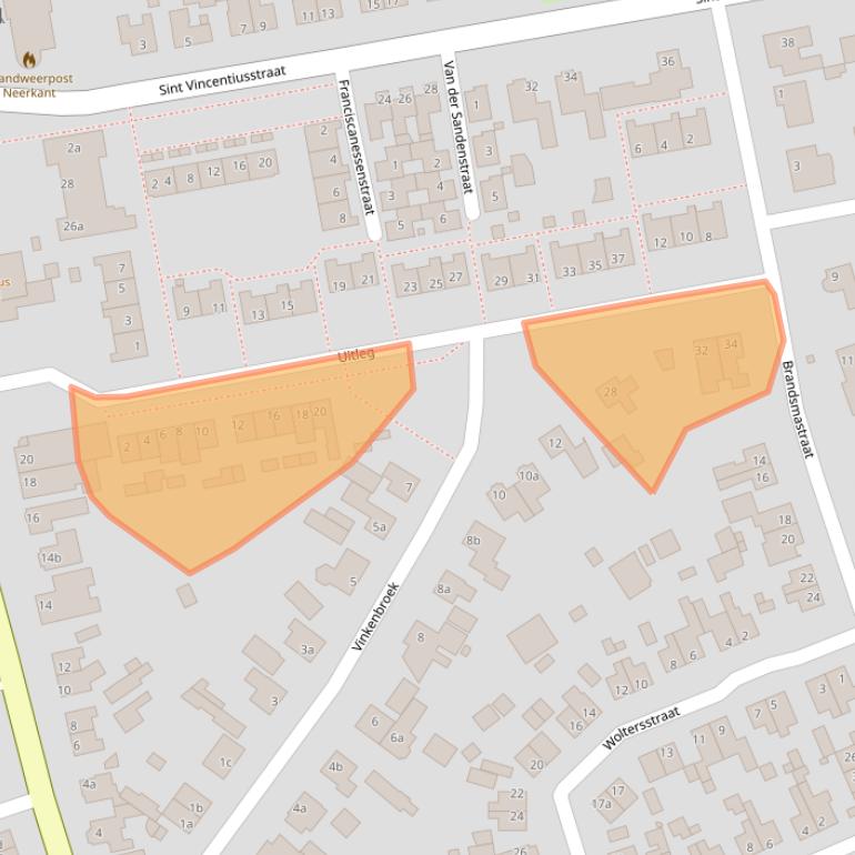 Kaart van postcodegebied 5758AX.