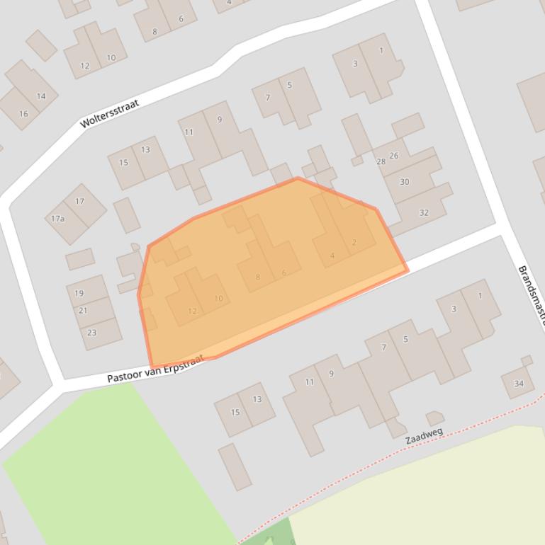 Kaart van postcodegebied 5758BC.