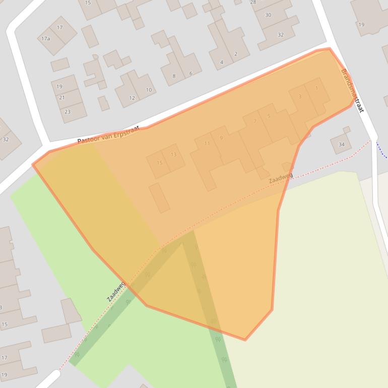 Kaart van postcodegebied 5758BD.