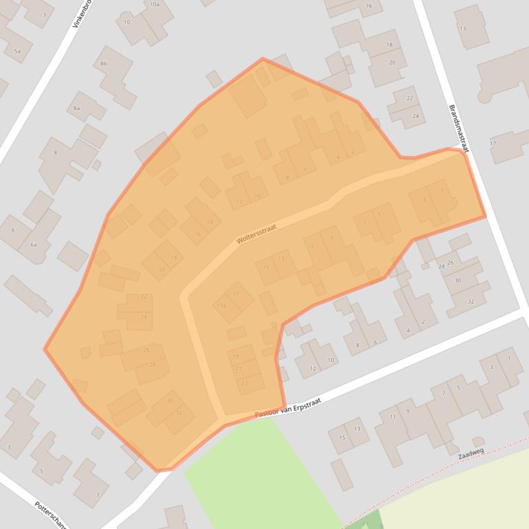 Kaart van postcodegebied 5758BK.