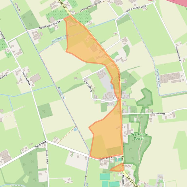 Kaart van postcodegebied 5758PA.