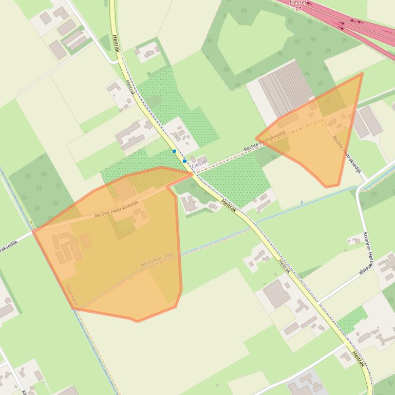 Kaart van postcodegebied 5758PC.