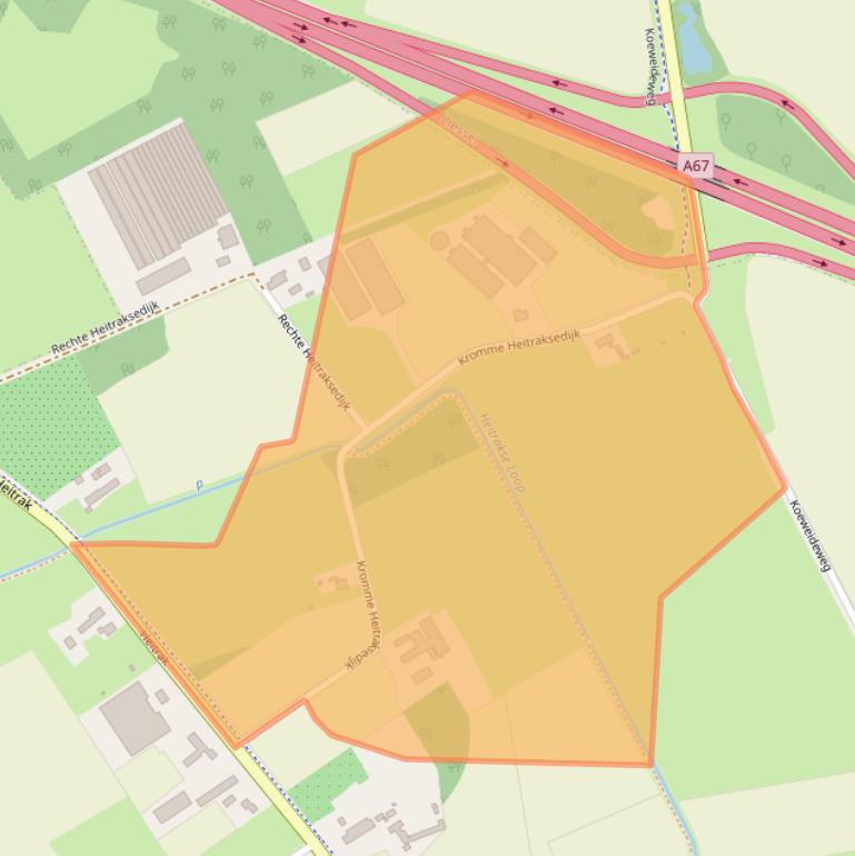 Kaart van postcodegebied 5758PD.