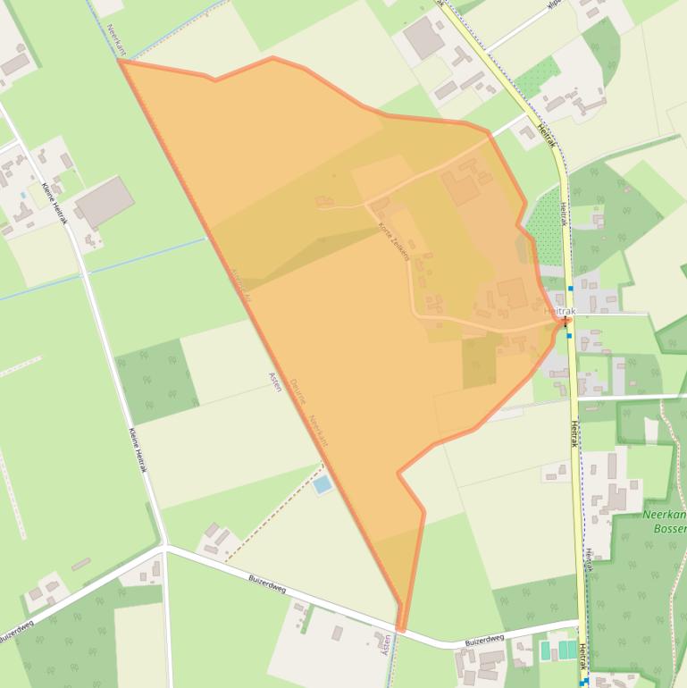 Kaart van postcodegebied 5758PH.