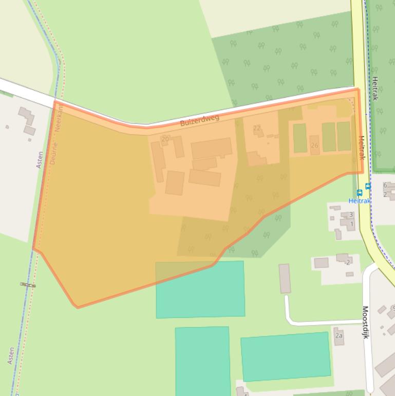 Kaart van postcodegebied 5758PJ.