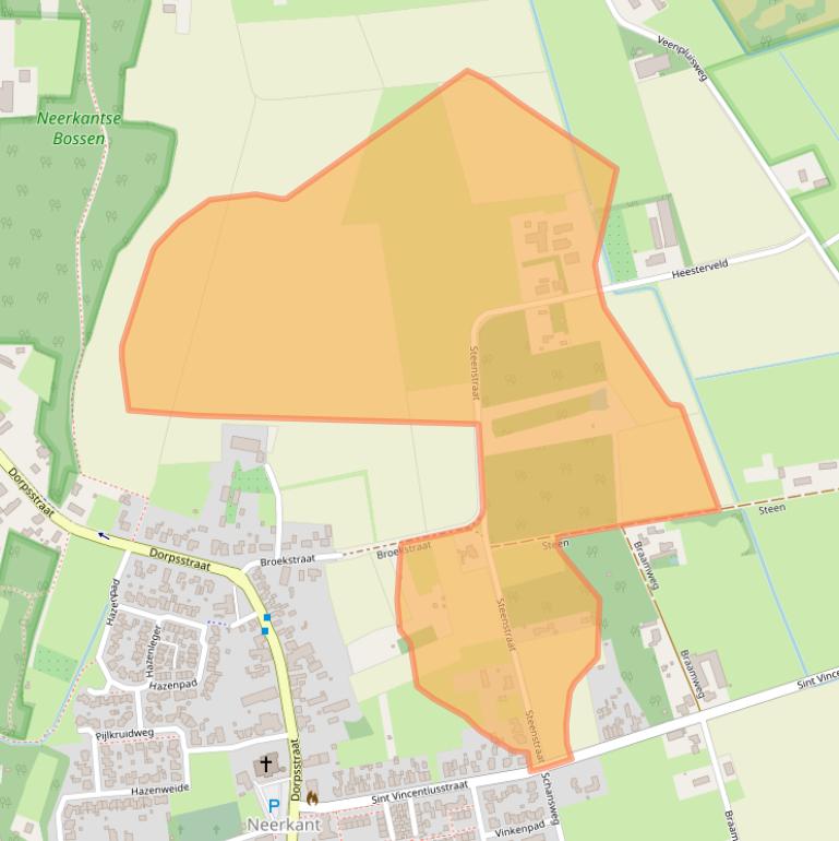 Kaart van postcodegebied 5758PP.