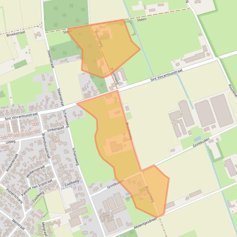 Kaart van postcodegebied 5758PS.
