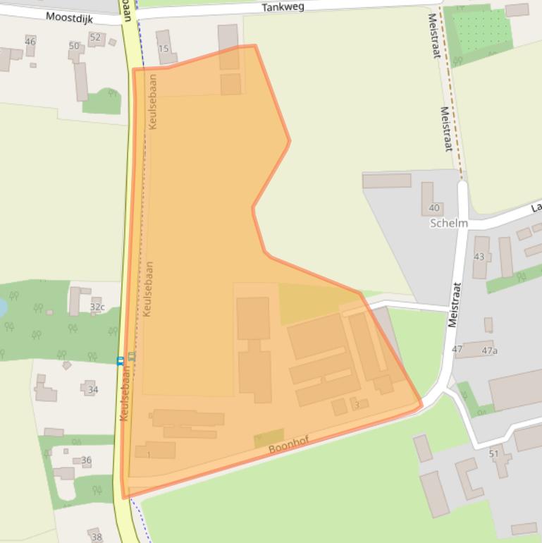 Kaart van postcodegebied 5758RC.