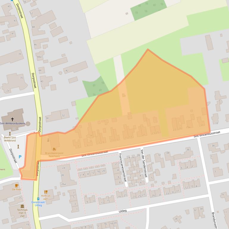 Kaart van postcodegebied 5758SB.