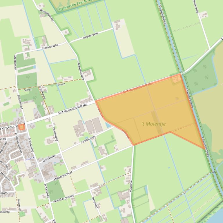 Kaart van postcodegebied 5758SG.