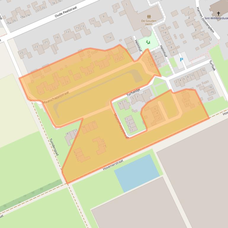 Kaart van postcodegebied 5759NB.