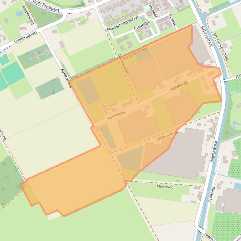 Kaart van postcodegebied 5759PN.