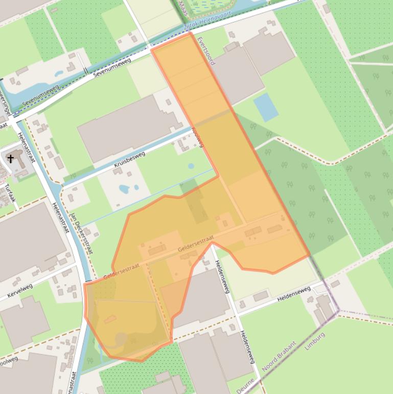 Kaart van postcodegebied 5759PS.