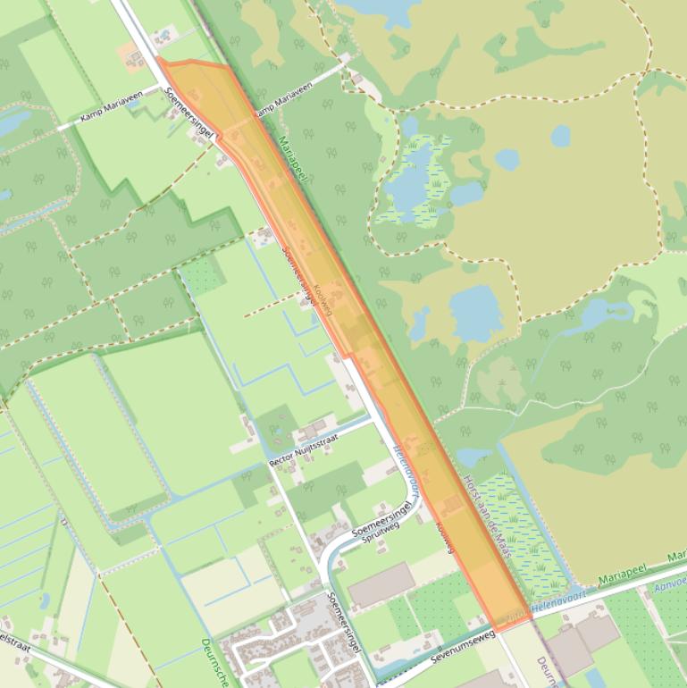 Kaart van postcodegebied 5759PX.