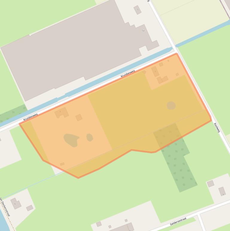 Kaart van postcodegebied 5759RA.