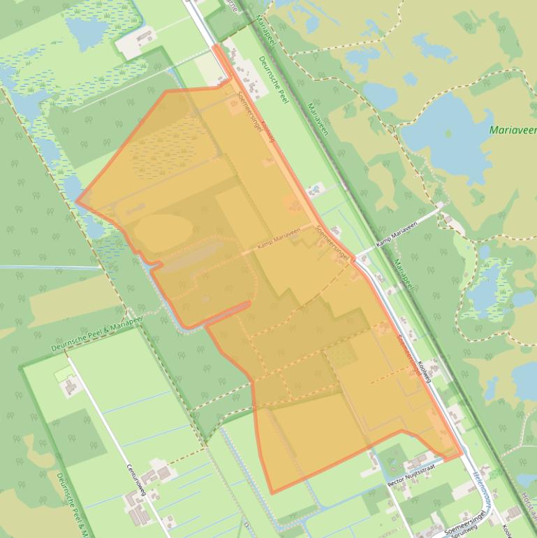 Kaart van postcodegebied 5759RC.