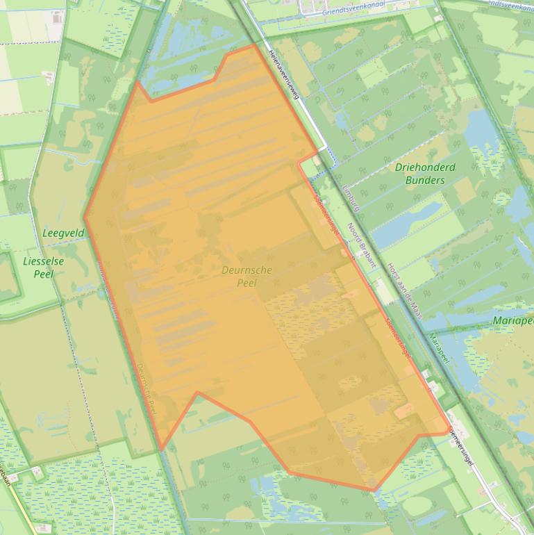 Kaart van postcodegebied 5759RD.
