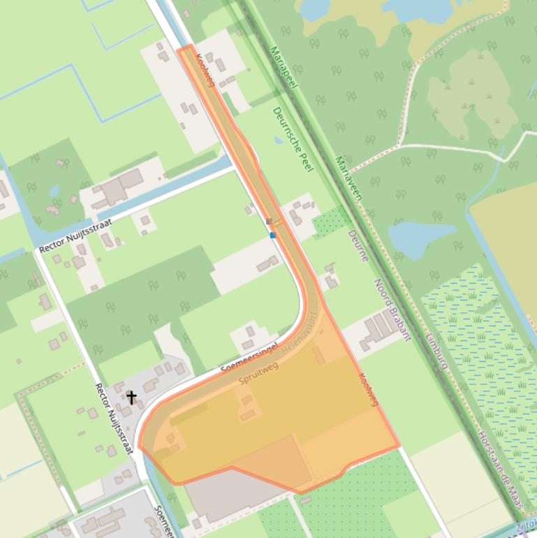 Kaart van postcodegebied 5759RE.