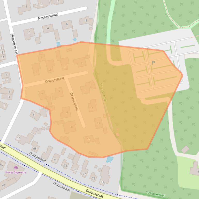 Kaart van postcodegebied 5761AH.