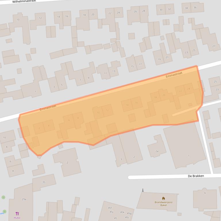 Kaart van postcodegebied 5761AL.