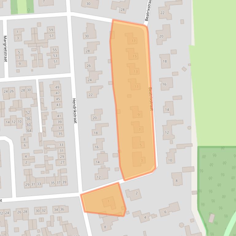 Kaart van postcodegebied 5761AS.