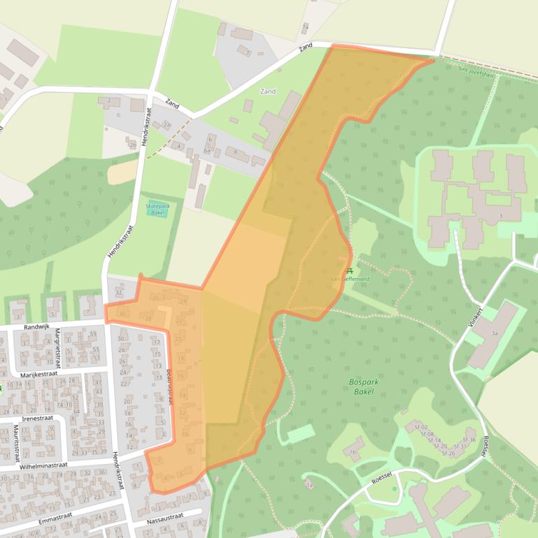 Kaart van postcodegebied 5761AT.