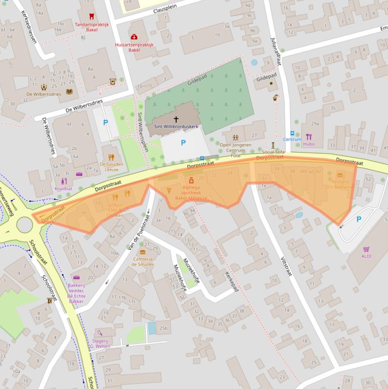 Kaart van postcodegebied 5761BN.