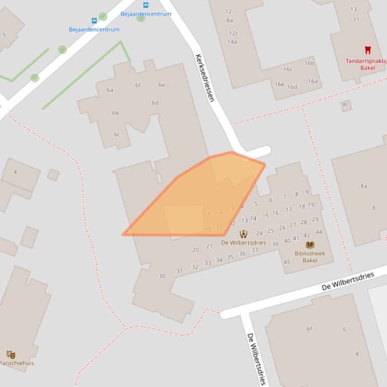 Kaart van postcodegebied 5761CC.