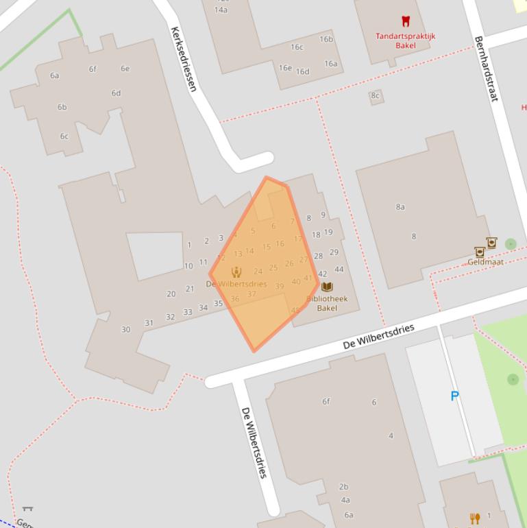 Kaart van postcodegebied 5761CE.