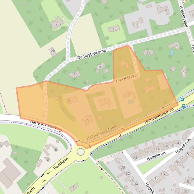 Kaart van postcodegebied 5761CM.