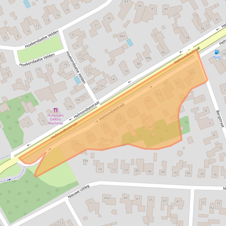 Kaart van postcodegebied 5761CR.