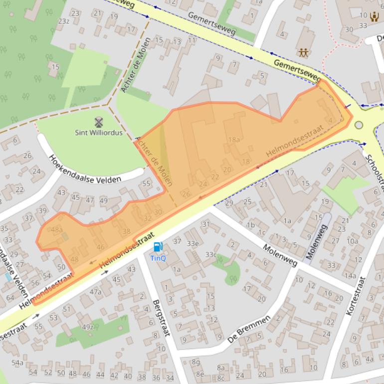 Kaart van postcodegebied 5761CS.