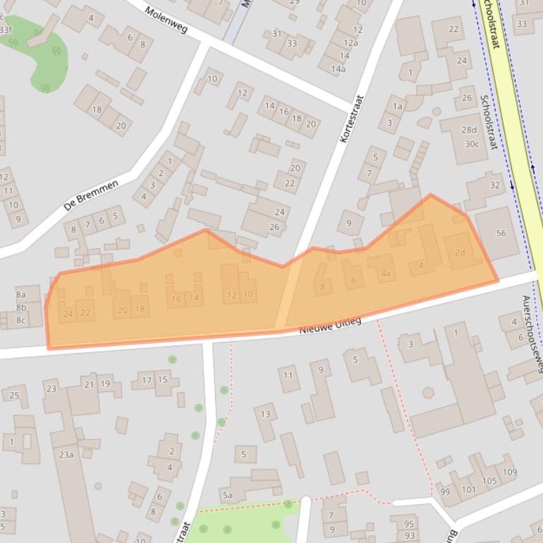 Kaart van postcodegebied 5761ED.