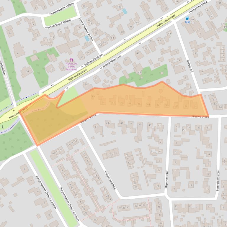 Kaart van postcodegebied 5761EE.