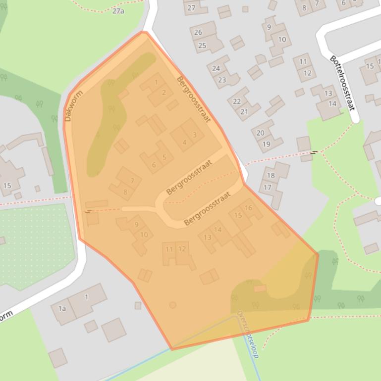Kaart van postcodegebied 5761GA.