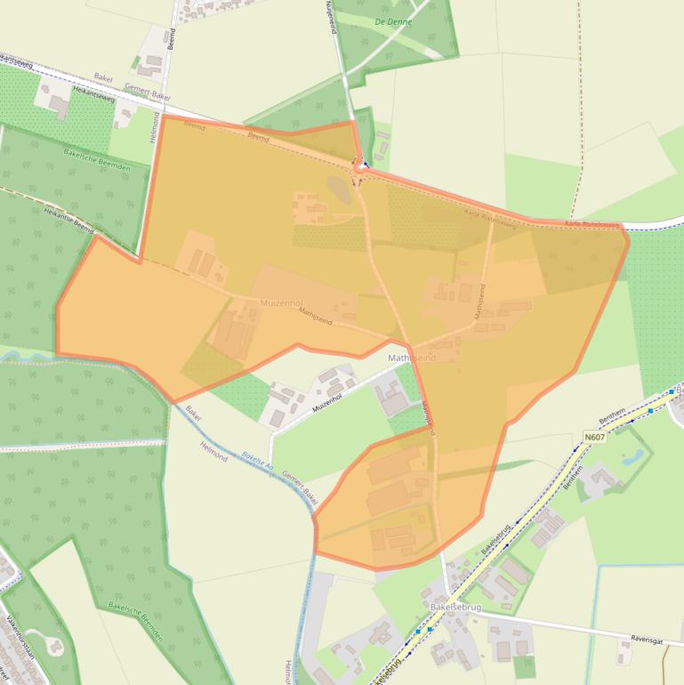 Kaart van postcodegebied 5761PS.