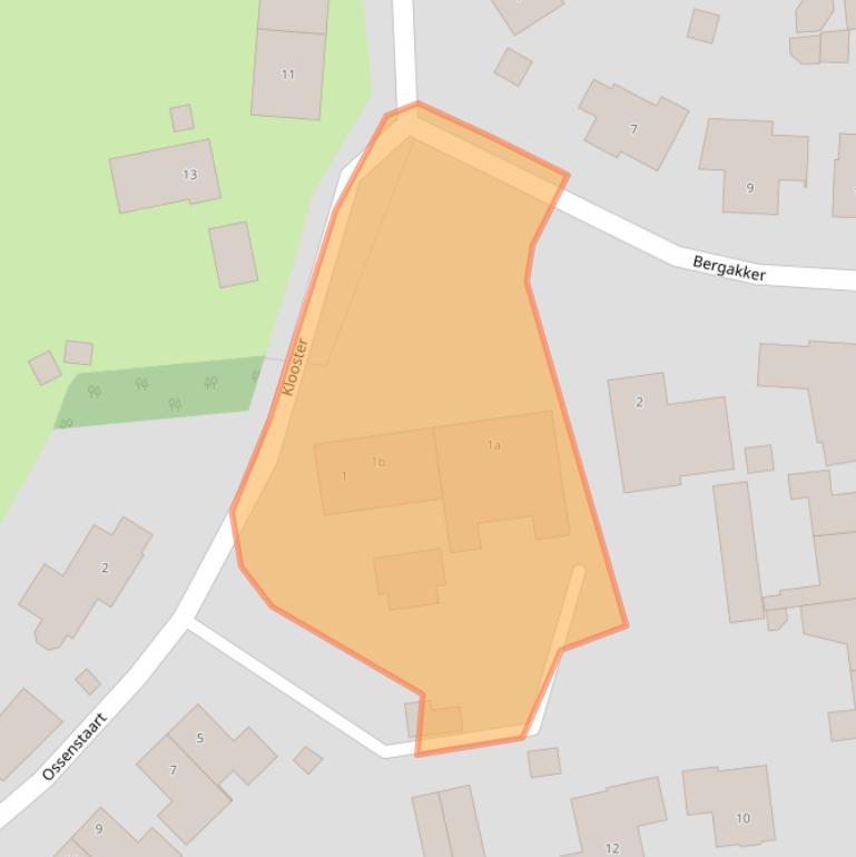 Kaart van postcodegebied 5763BM.