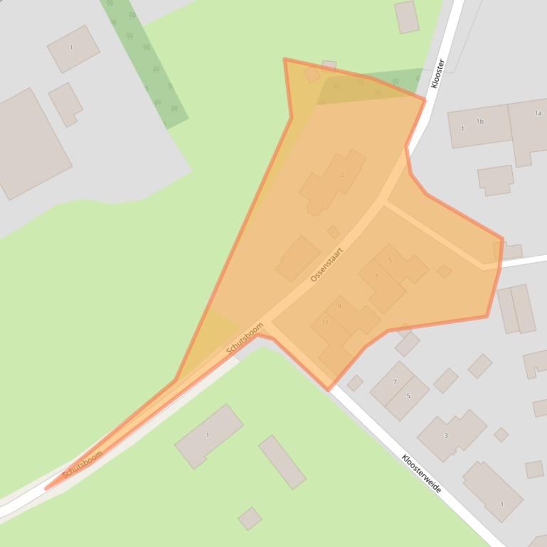 Kaart van postcodegebied 5763BN.