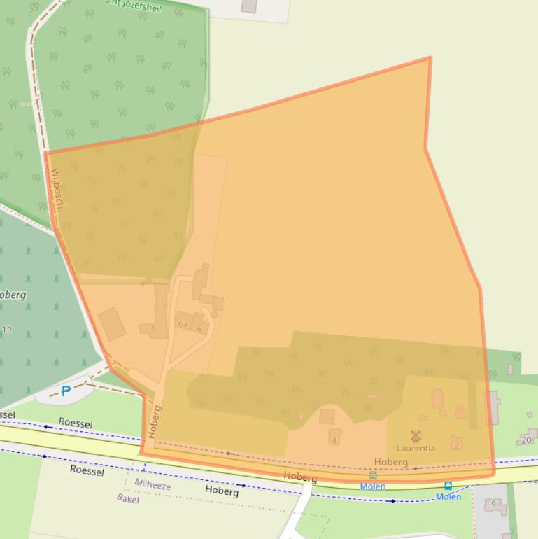 Kaart van postcodegebied 5763BS.