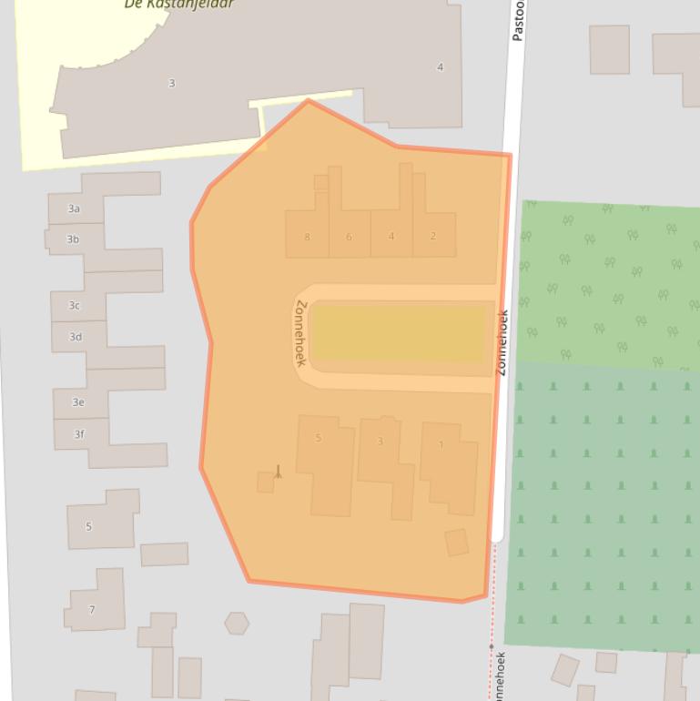 Kaart van postcodegebied 5763BV.