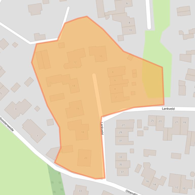 Kaart van postcodegebied 5763CB.