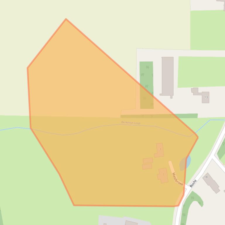 Kaart van postcodegebied 5763DB.