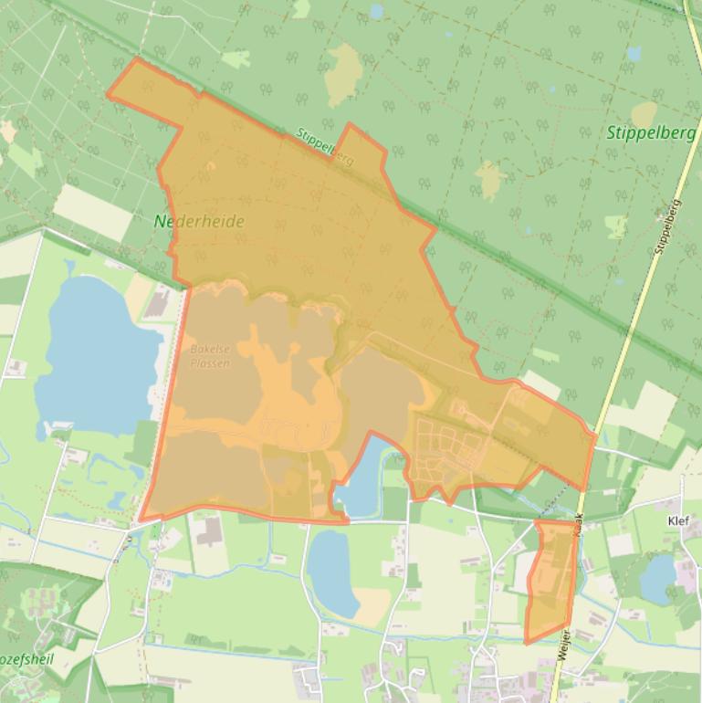 Kaart van postcodegebied 5763PK.