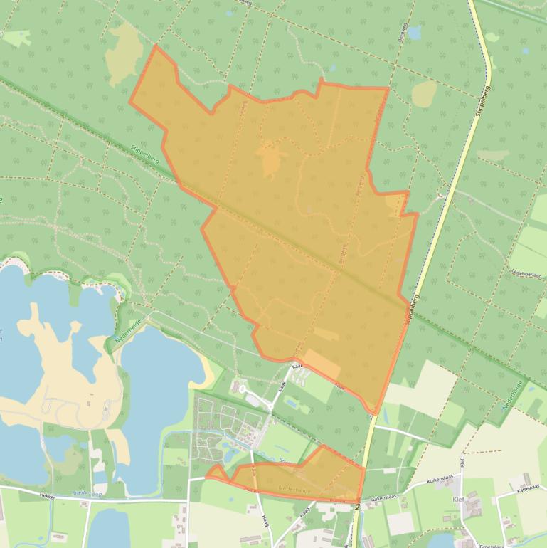 Kaart van postcodegebied 5763PL.